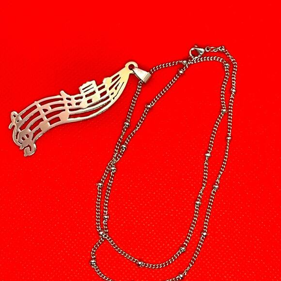 G Clef Musical Notes Stainless Steel - Picture 1 of 1